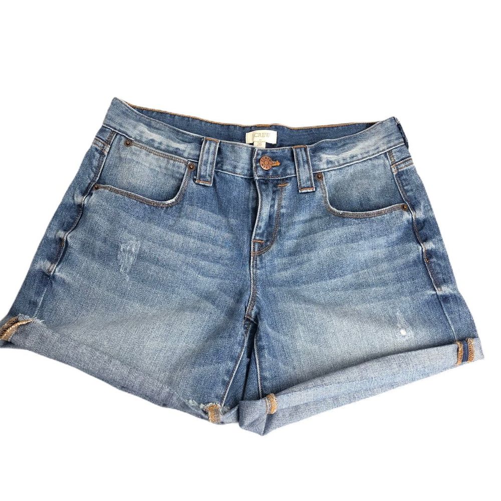 J. Crew Distress Denim Shorts Size 26